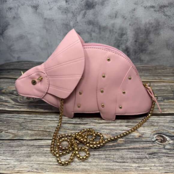 Handbags - Pink Dinosaur Crossbody Bag Purse NWOT